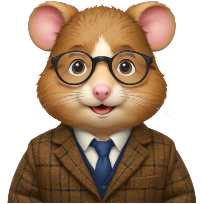Professor hamster emoji