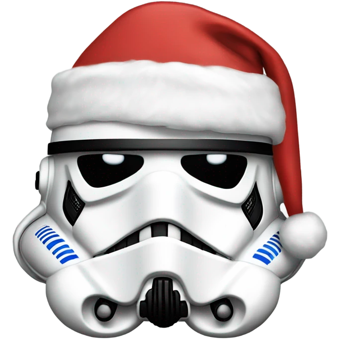 Stormtrooper wearing Santa hat  emoji