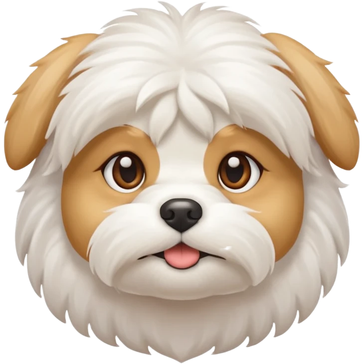 Cute dog Maltese emoji