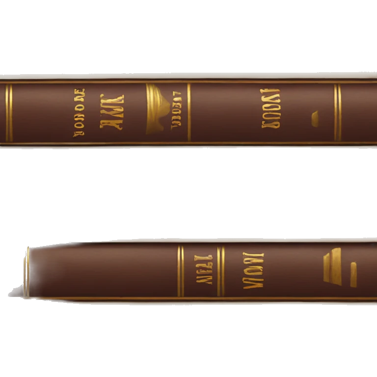 neutral stack of vintage books emoji