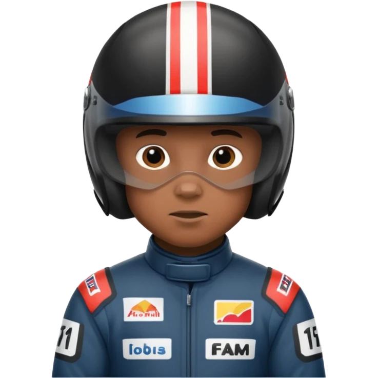 f1 driver black bear emoji