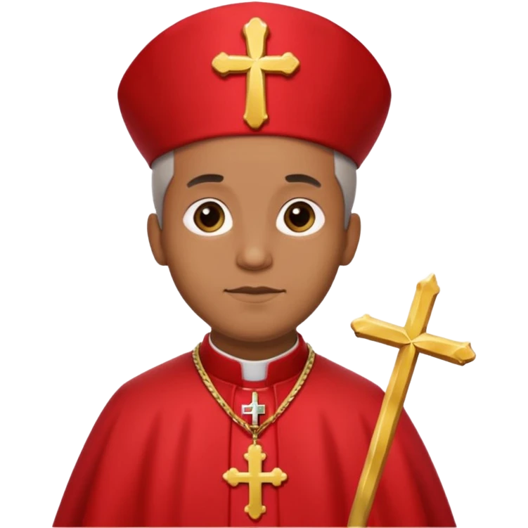 Catholic bishop make it red emoji