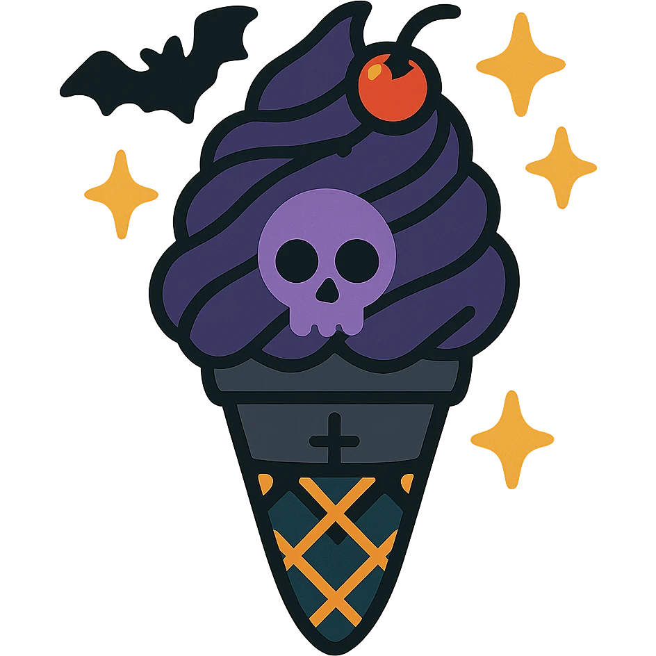 gothic ice cream emoji