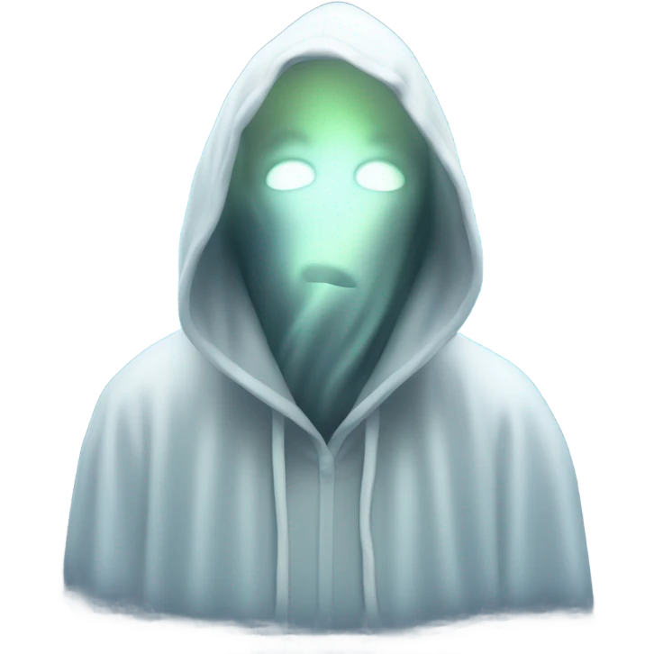 ghost wearing hoodie emoji