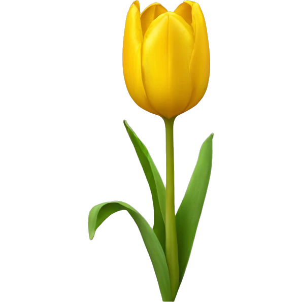 Yellow tulip  emoji