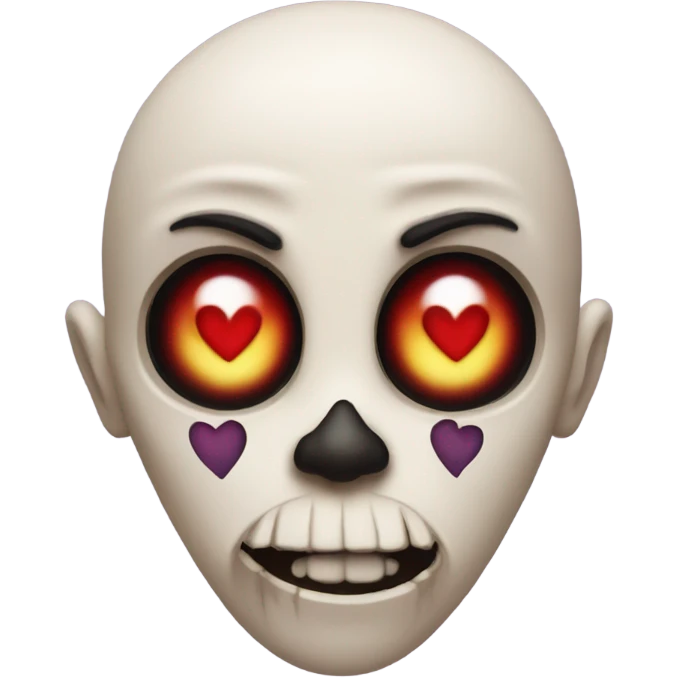 Heart break eyes skull emojis  emoji