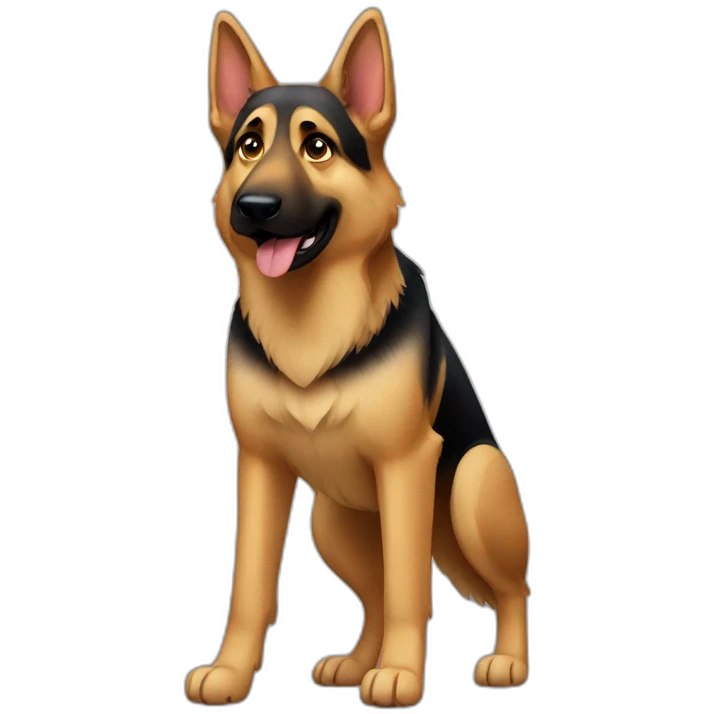 German Shepherd full body emoji