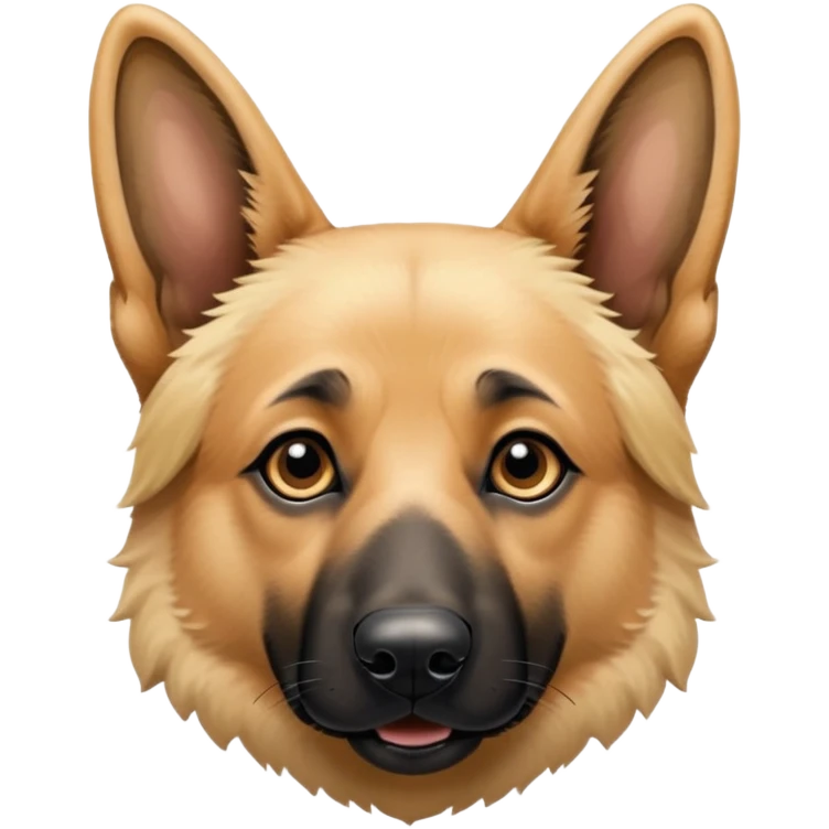 blonde german shepherd with black nose and ears  emoji