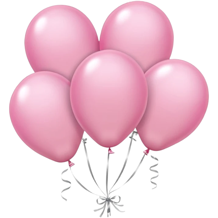 Light Pink birthday balloons sakura emoji