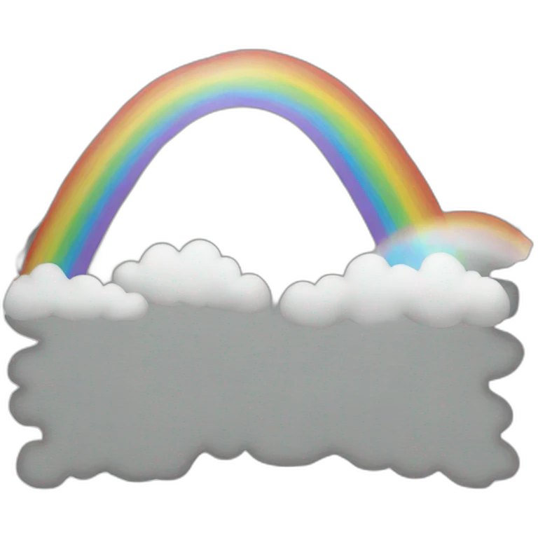 White rainbow emoji