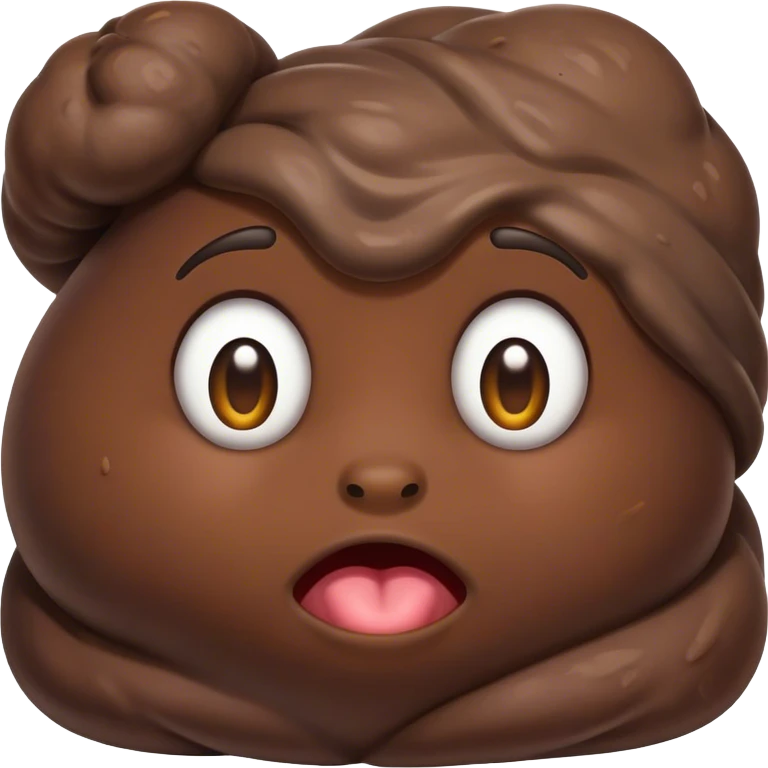 Stinky African poop emoji