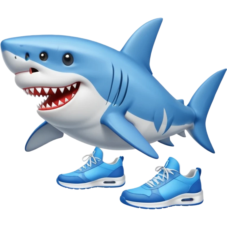 Tiburon con tenis  emoji
