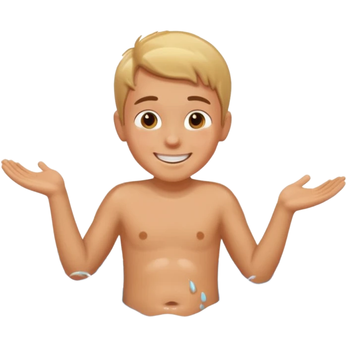 jongen die aan het buikglijden is  emoji