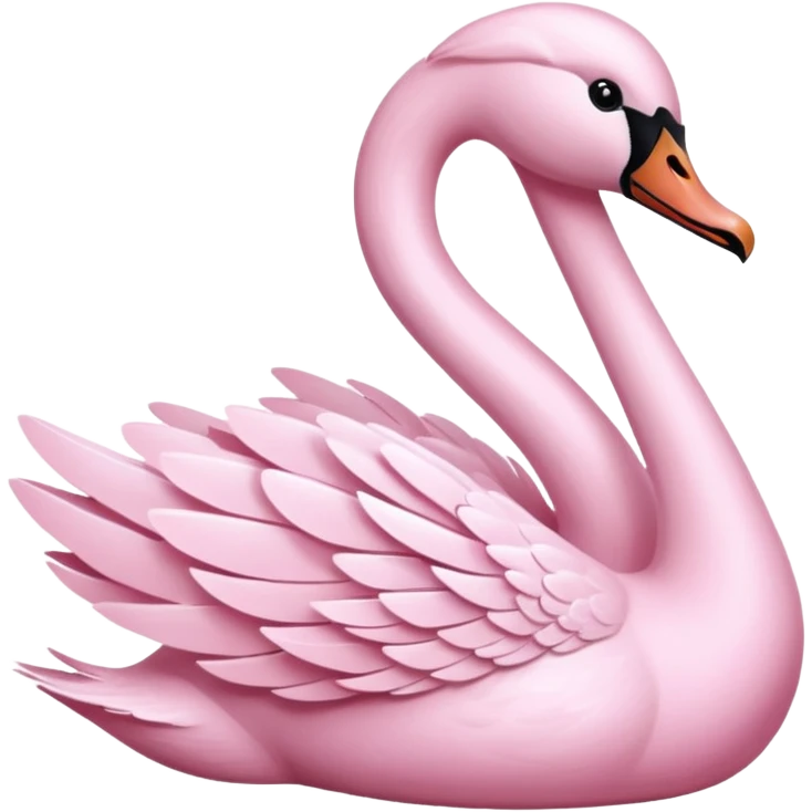 Pastel Pink Swan emoji