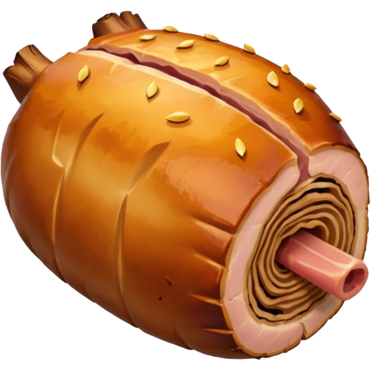 a roasted joint of pork emoji