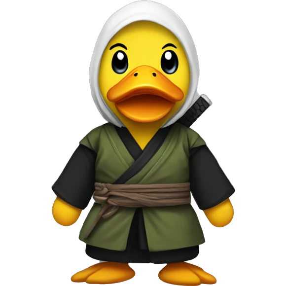 a ninja duck emoji