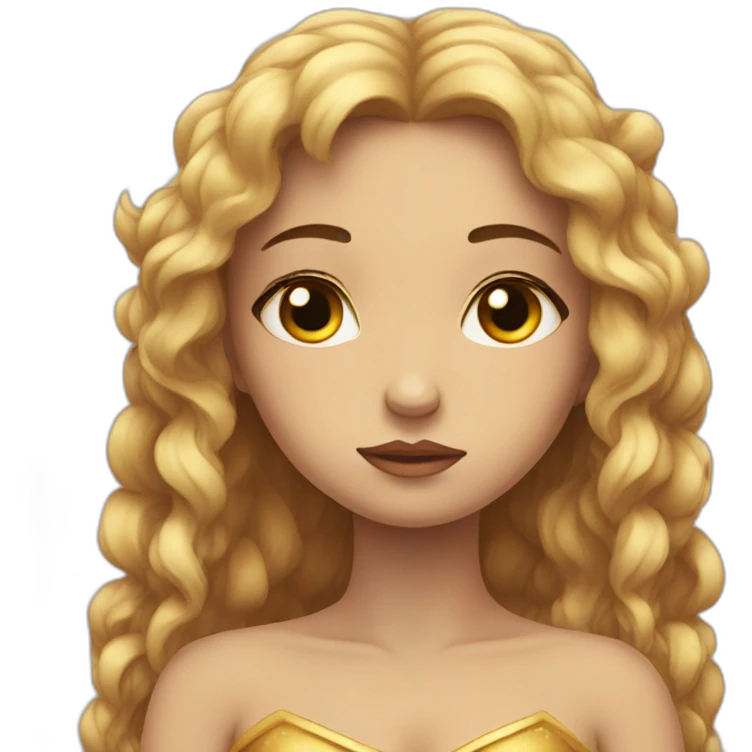 sad godess of love emoji