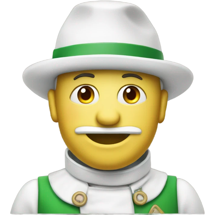 Bonhomme tout vert emoji