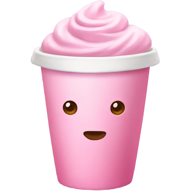Pink latte emoji