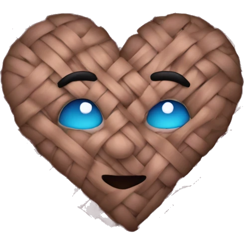 Woven heart emoji