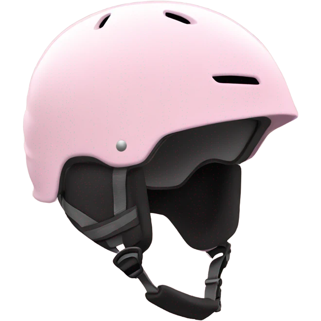 Soft pink ski helmet emoji