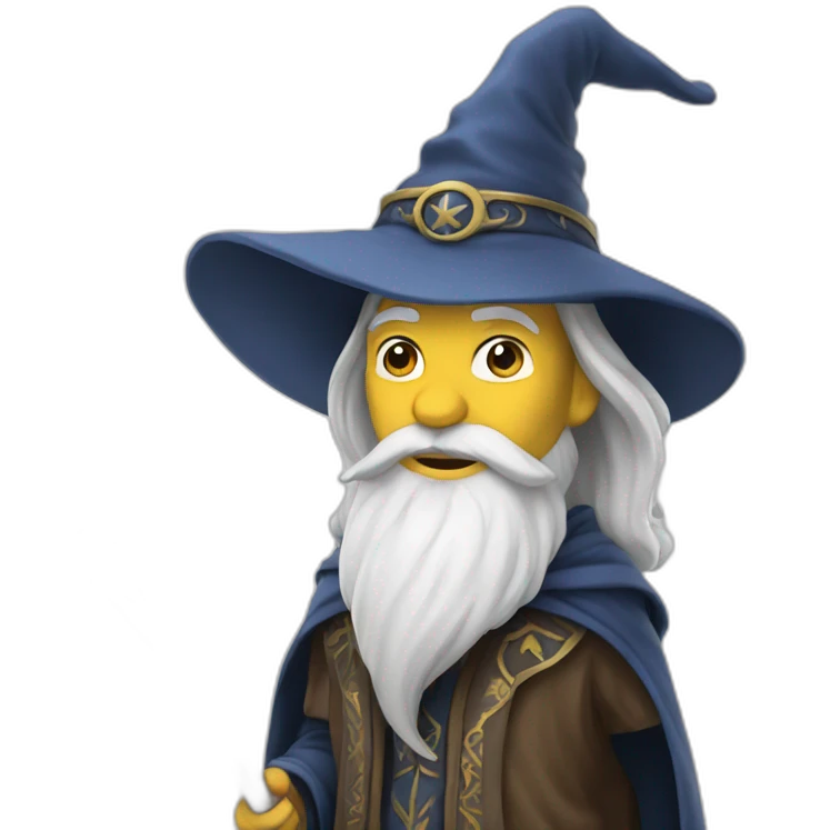 wizard white emoji