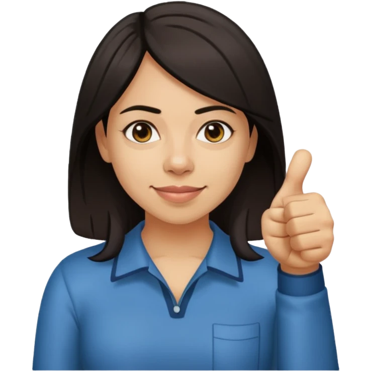april ludgate trans femme indian slightly darker skin thumbs up emoji