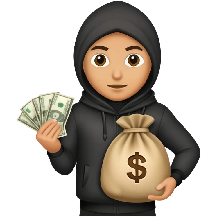 돈자루를 멘 도둑 emoji