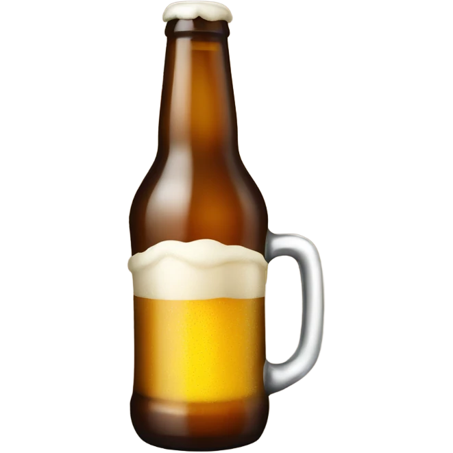 Happy new beer emoji