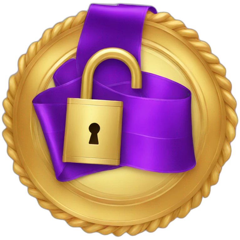 Lock Award Ribbon  emoji