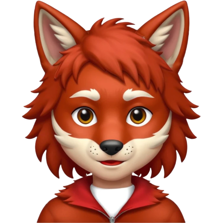 Red Wolf Boy emoji