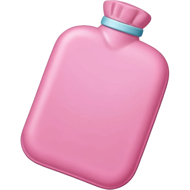 a pink a hot water bottle  emoji