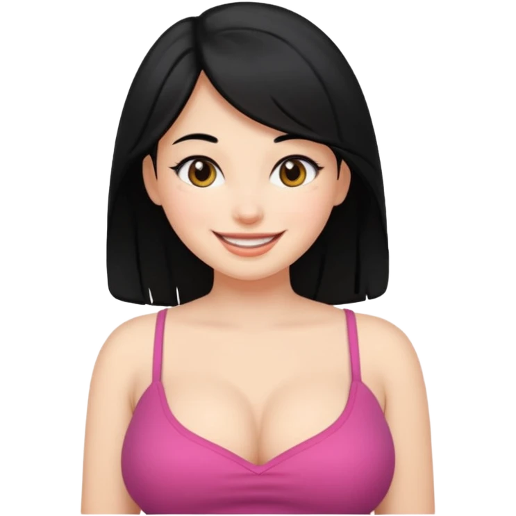 Big tit black hair girl emoji