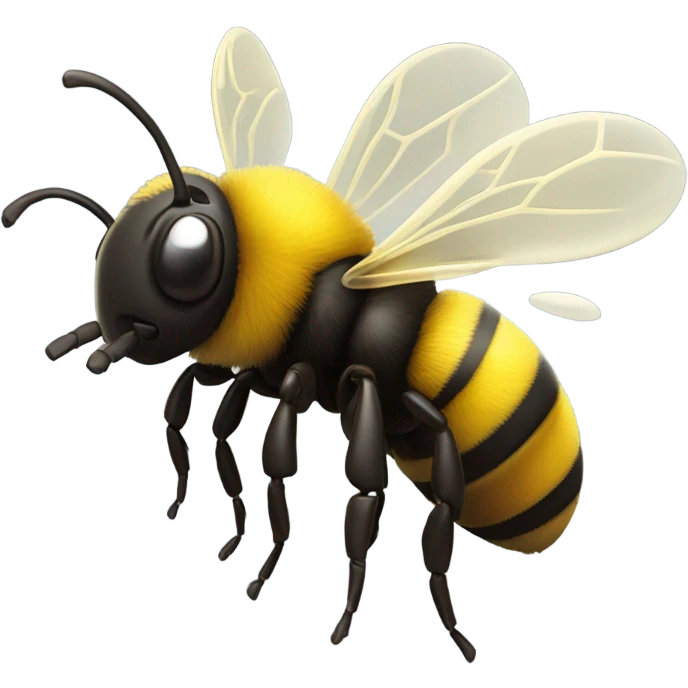 Bee playing on a controller emoji