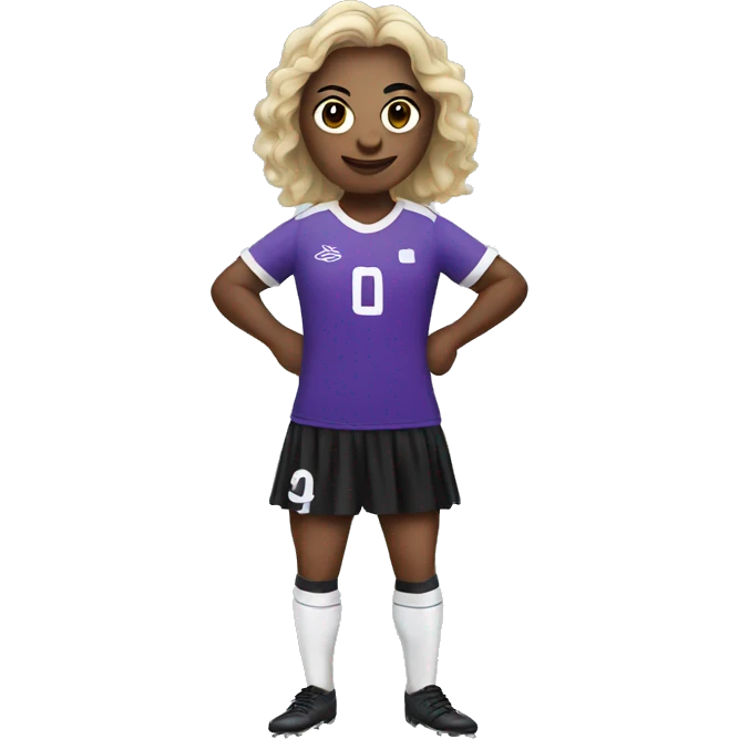 Soccer player wearing a tutu emoji