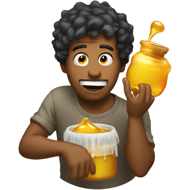 guy throwing up honey  emoji