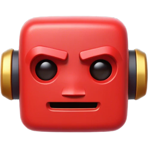 Clash of Clans aesthetic: Cinematic Playful Virtual Boy Portrait Emoji, rendered in a 3D vector-style similar to standard emojis with minimal shading and bold, simplified shapes. A compact, distinct form with signature details, softly glowing with a nostalgic gaming charm. Simplified yet unmistakably iconic, highly detailed and consistent, glowing with a soft radiance and high shine. Stylized with a touch of retro gaming magic and a soft glowing outline, capturing the essence of a beloved gaming relic with a friendly, playful manner! emoji