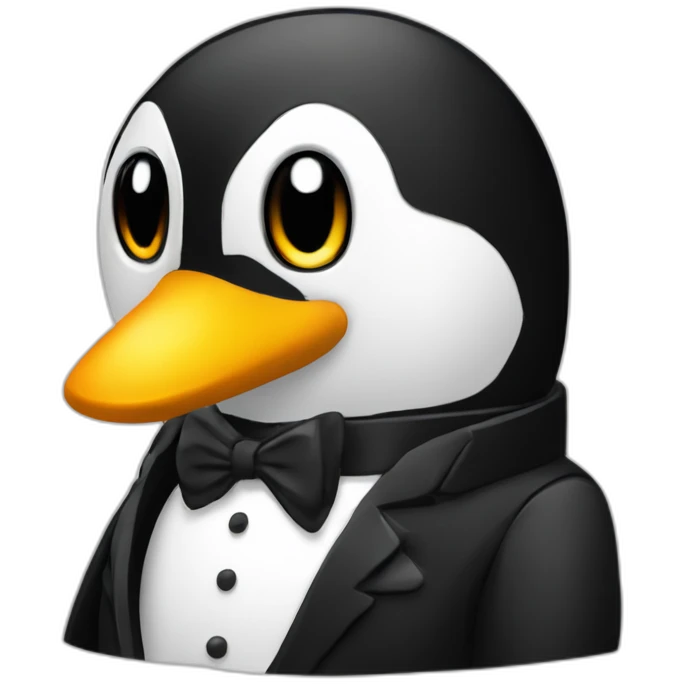 tux linux mascotte emoji
