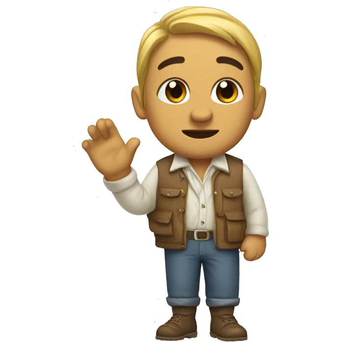 Una piraña con patas emoji