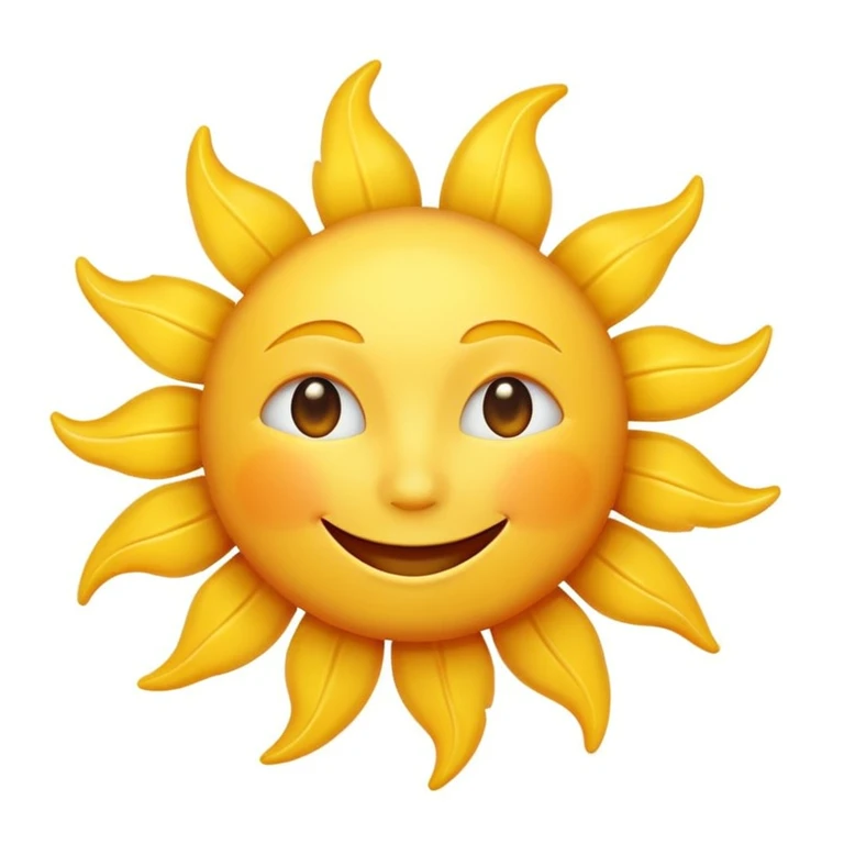 smiling sun emoji