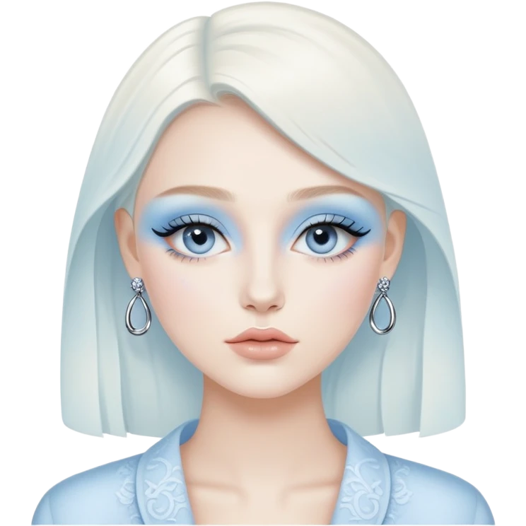 Light blue Dior makeup emoji