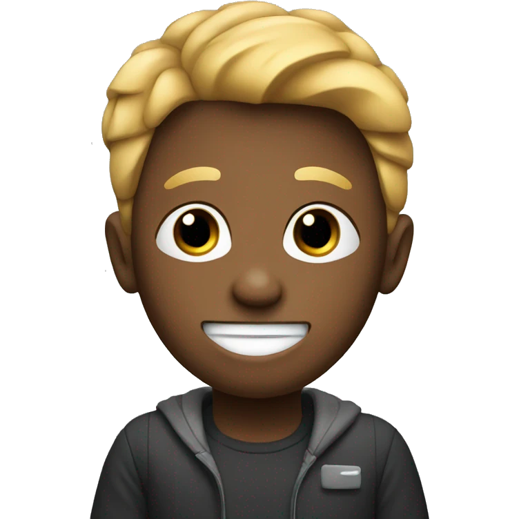 human with chip emoji