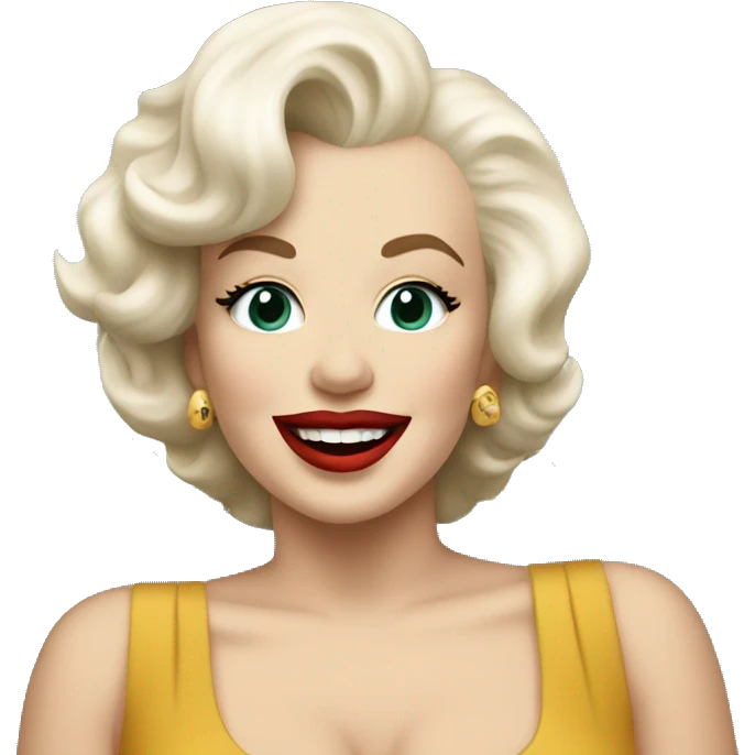Marilyn Monroe riding a bus emoji