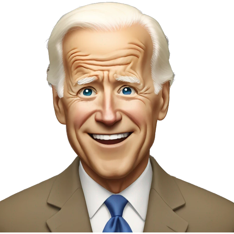 Biden qui rit emoji