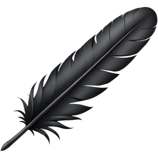 black feather emoji