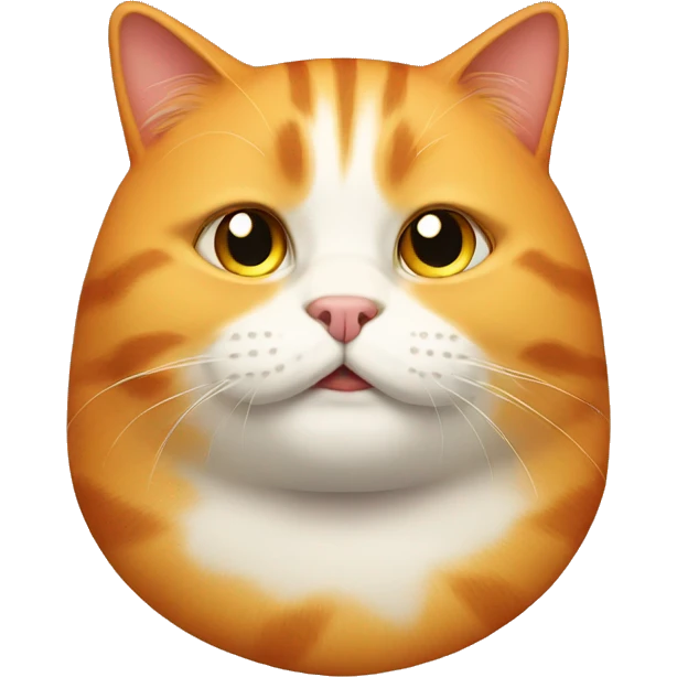 Orange fat cat emoji