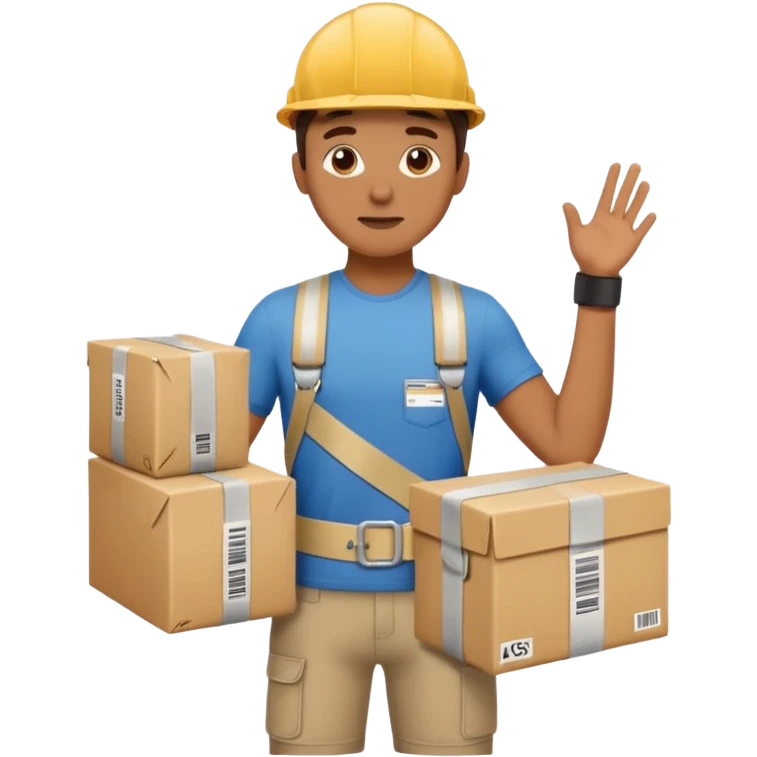 Apartment Mover, Fragile-Label Runner + tape belt. emoji