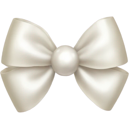 Pearl bow  emoji