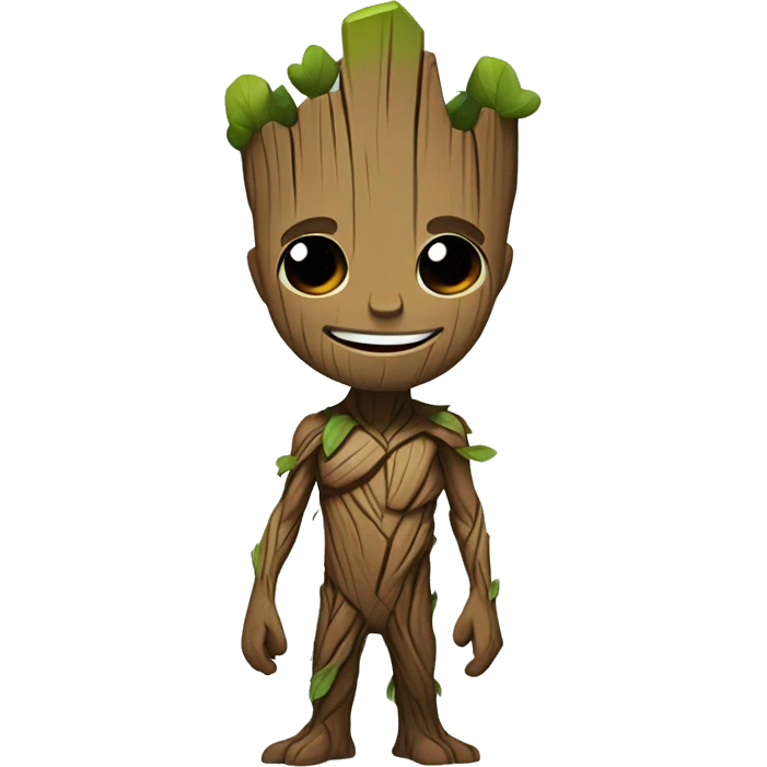 Groot fofo e chamativo emoji