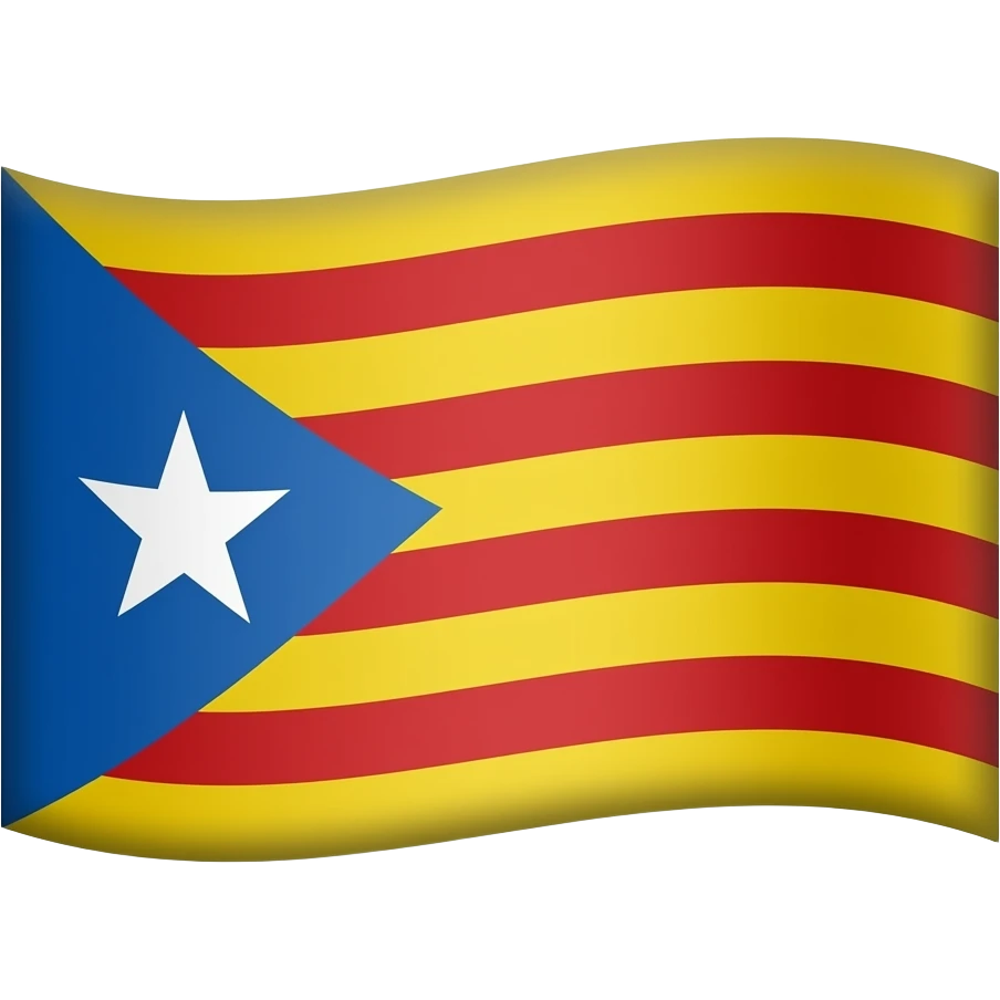 La bandera de Cataluña  emogi emoji